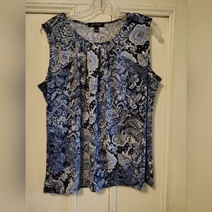 Women's Sleeveless Paisley Top by Grateful Size Large